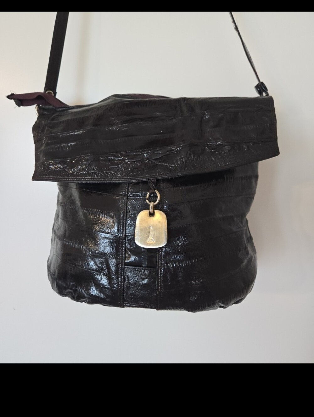 Black Foldover Purse